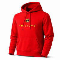 Барселона худи красное с принтом месяцы