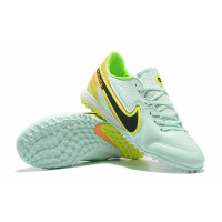 Сороконожки Nike Tiempo Legend 9TF бирюзовые с салатовым